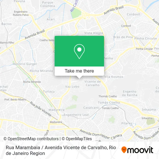 Rua Marambaia / Avenida Vicente de Carvalho map