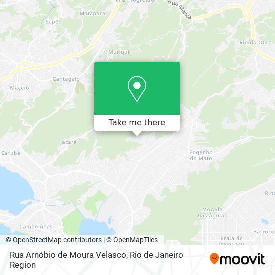 Mapa Rua Arnóbio de Moura Velasco