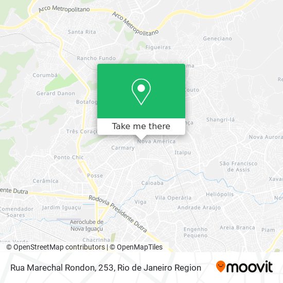 Mapa Rua Marechal Rondon, 253