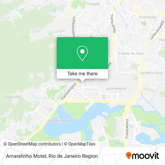Amarelinho Motel map