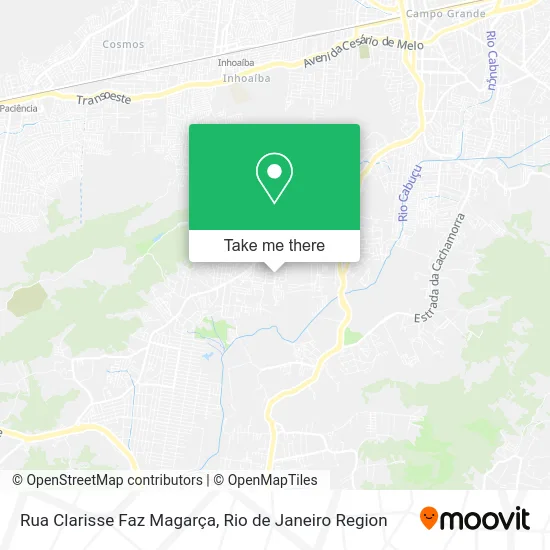 Rua Clarisse Faz Magarça map