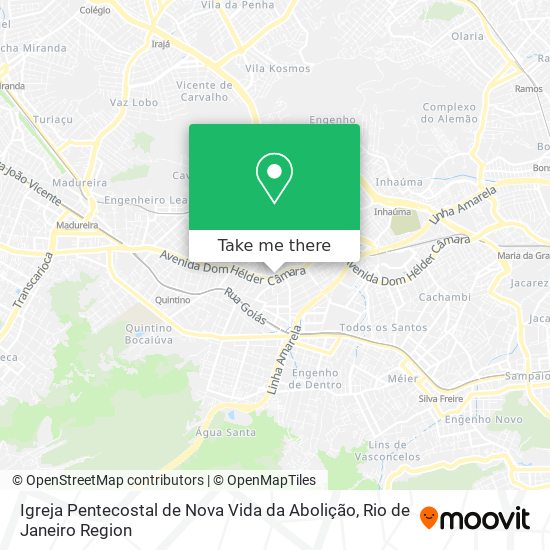 Mapa Igreja Pentecostal de Nova Vida da Abolição