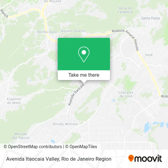 Avenida Itaocaia Valley map