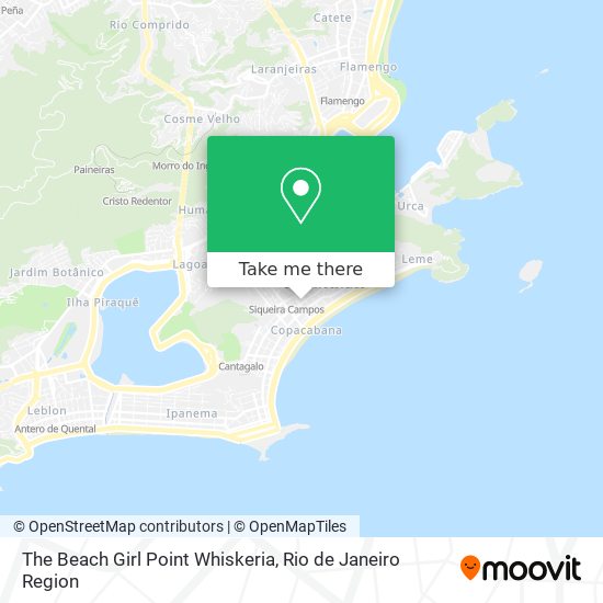 The Beach Girl Point Whiskeria map