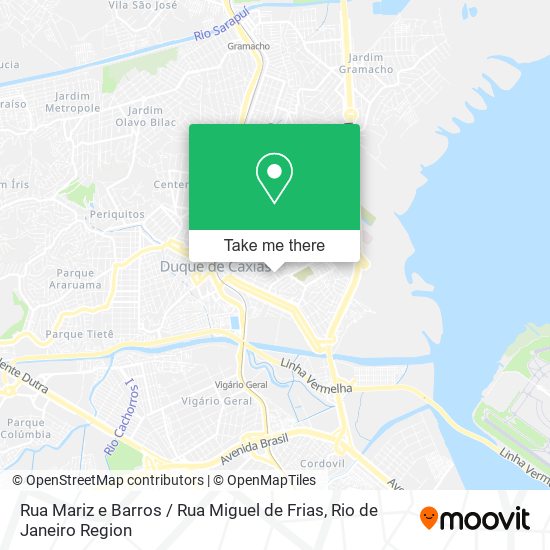 Mapa Rua Mariz e Barros / Rua Miguel de Frias