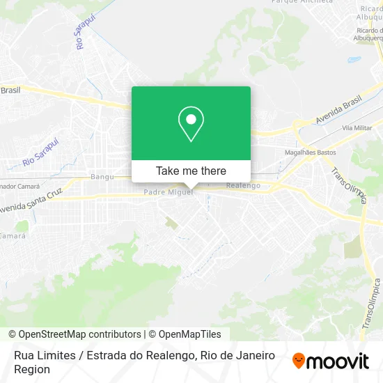 Rua Limites / Estrada do Realengo map