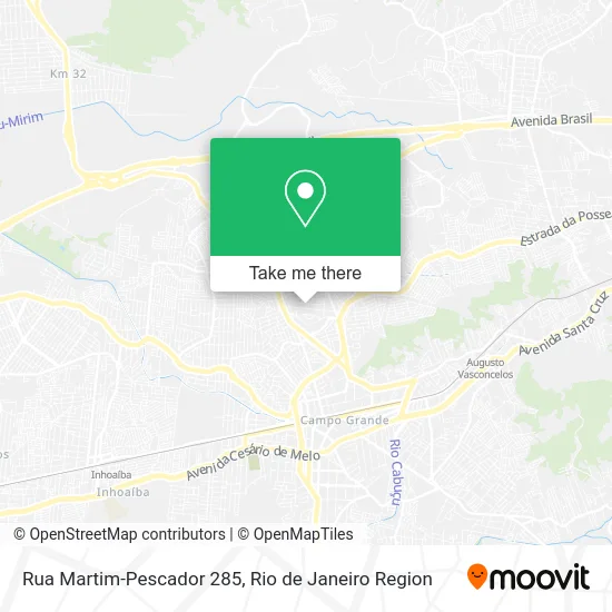 Rua Martim-Pescador 285 map