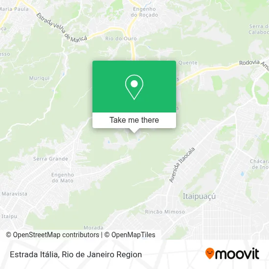 Estrada Itália map