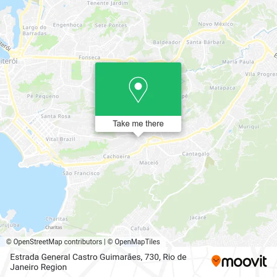 Estrada General Castro Guimarães, 730 map