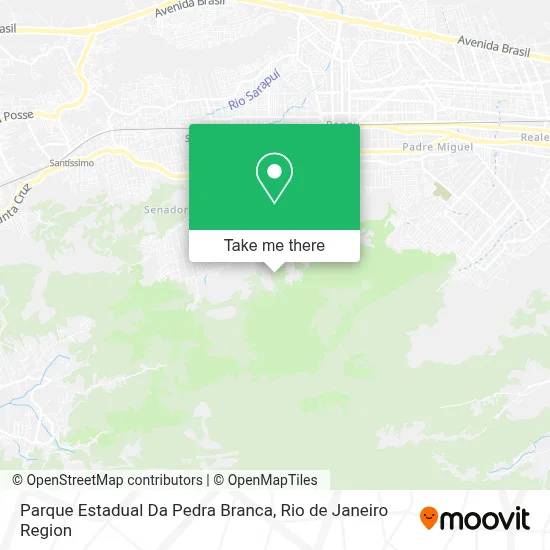 Parque Estadual Da Pedra Branca map