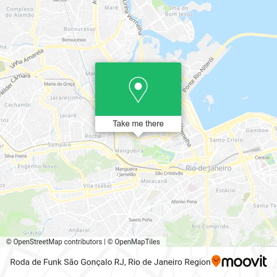 Roda de Funk São Gonçalo RJ map