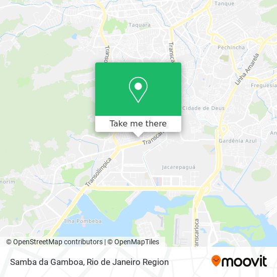 Mapa Samba da Gamboa