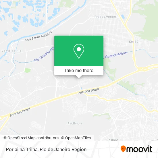 Por ai na Trilha map
