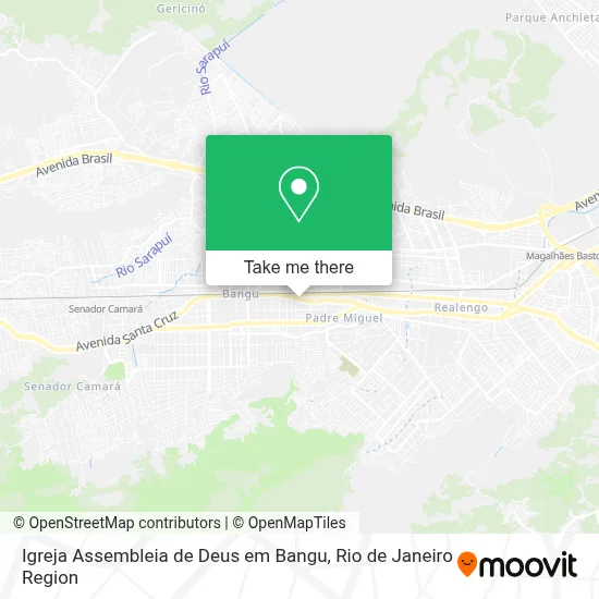 Igreja Assembleia de Deus em Bangu map
