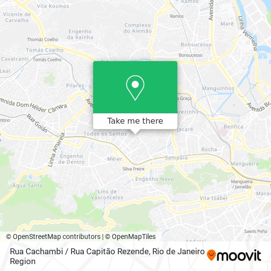 Mapa Rua Cachambi / Rua Capitão Rezende