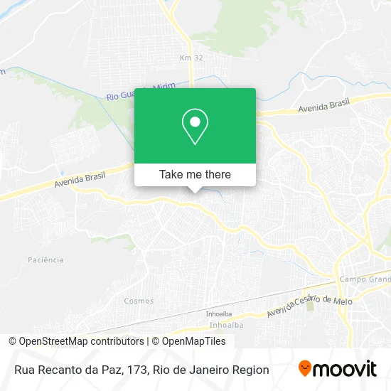 Rua Recanto da Paz, 173 map
