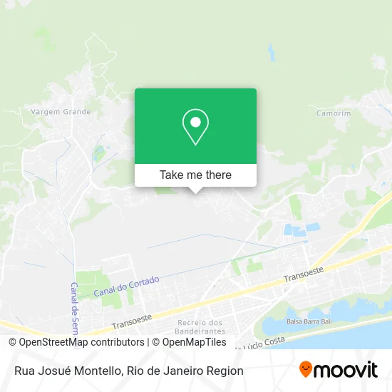 Rua Josué Montello map