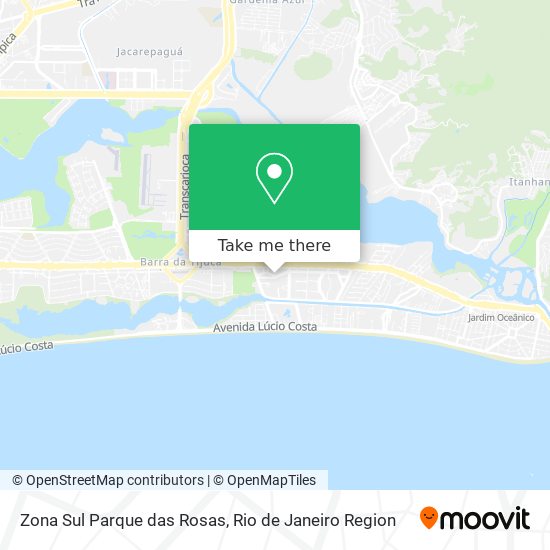 Zona Sul Parque das Rosas map
