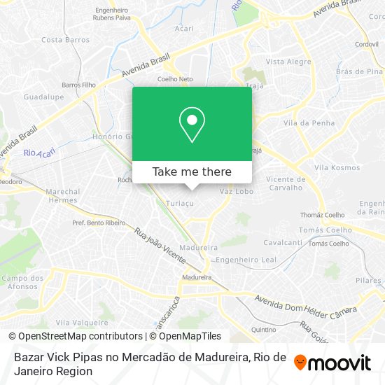 Bazar Vick Pipas no Mercadão de Madureira map