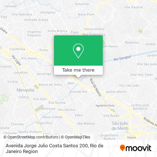 Mapa Avenida Jorge Julio Costa Santos 200