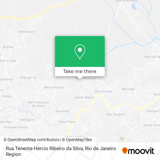 Rua Tenente Hércio Ribeiro da Silva map