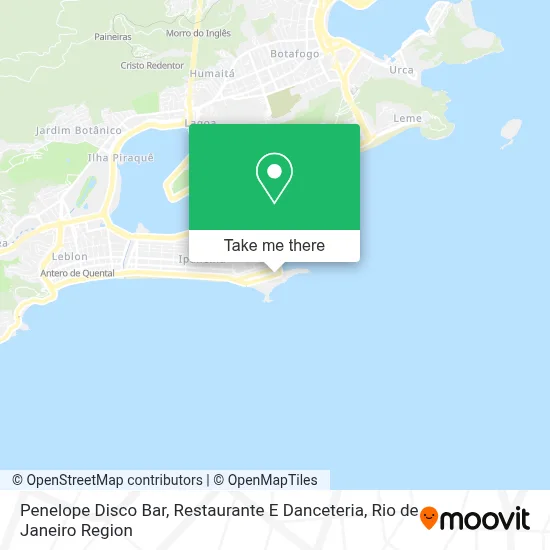 Penelope Disco Bar, Restaurante E Danceteria map