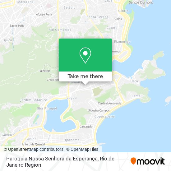 Mapa Paróquia Nossa Senhora da Esperança