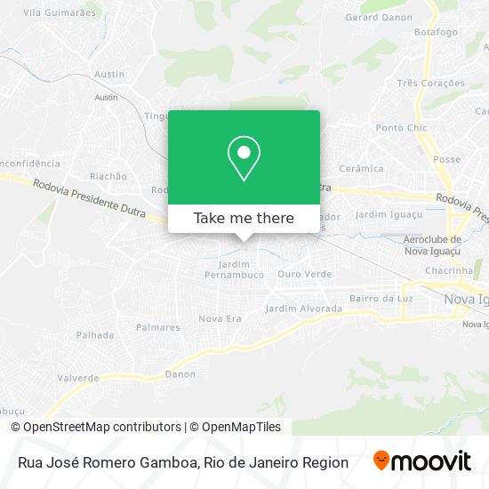 Rua José Romero Gamboa map