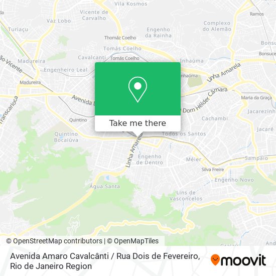 Avenida Amaro Cavalcânti / Rua Dois de Fevereiro map