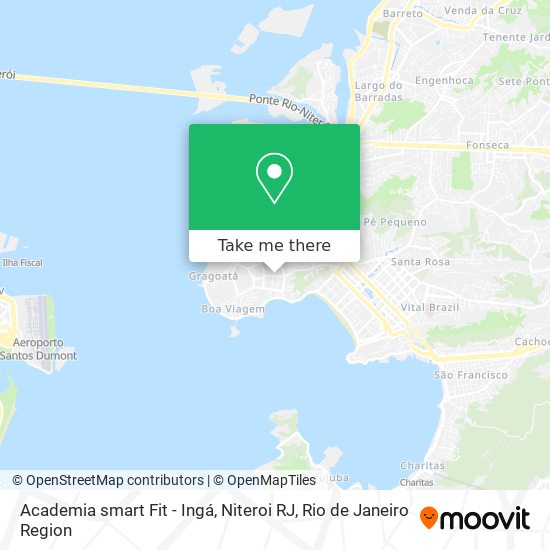 Academia smart Fit - Ingá, Niteroi RJ map