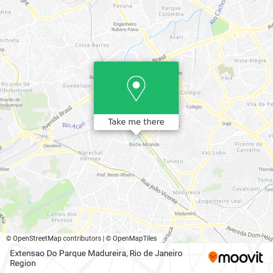 Extensao Do Parque Madureira map