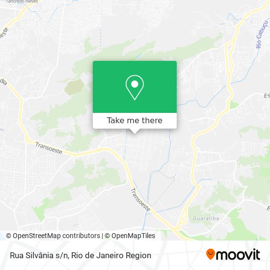 Rua Silvânia s/n map