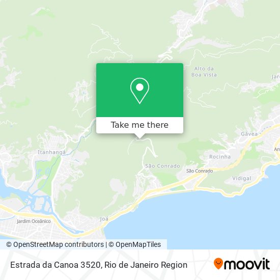 Mapa Estrada da Canoa 3520