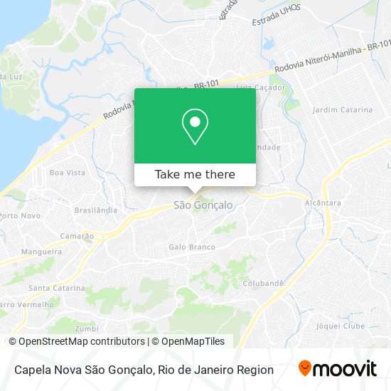 Capela Nova São Gonçalo map