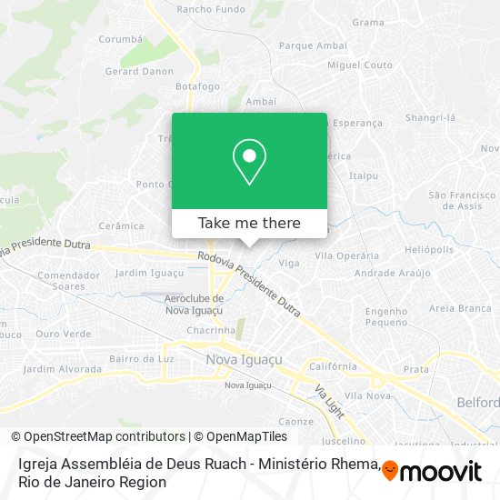 Igreja Assembléia de Deus Ruach - Ministério Rhema map