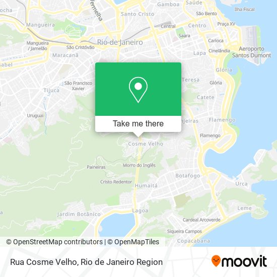 Mapa Rua Cosme Velho