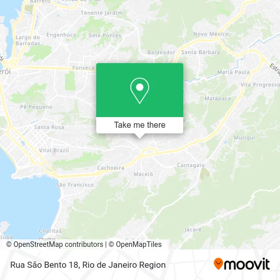 Rua São Bento 18 map