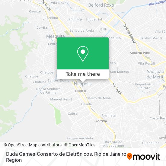 How to get to Duda Games-Conserto de Eletrônicos in Nilópolis by Bus or  Train?