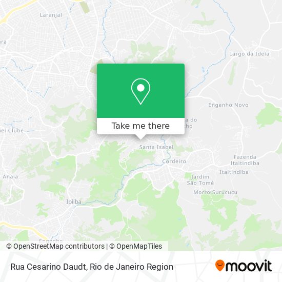 Mapa Rua Cesarino Daudt