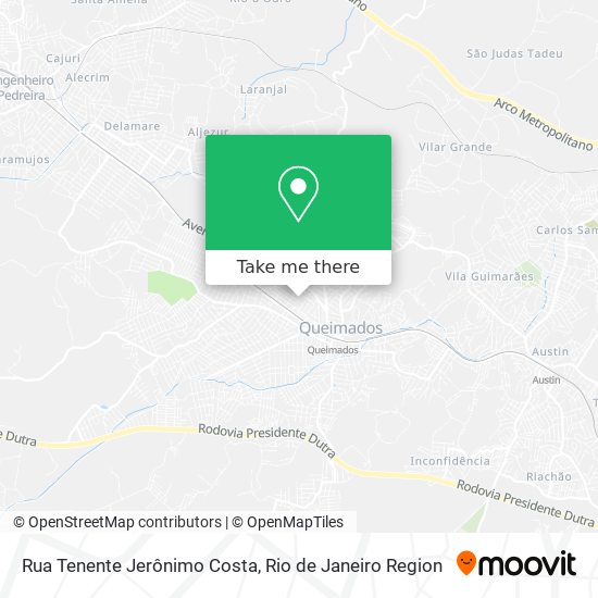 Rua Tenente Jerônimo Costa map