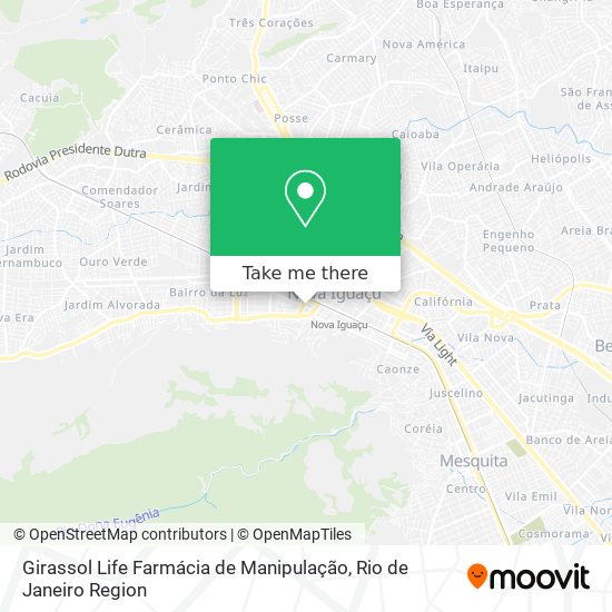 Mapa Girassol Life Farmácia de Manipulação