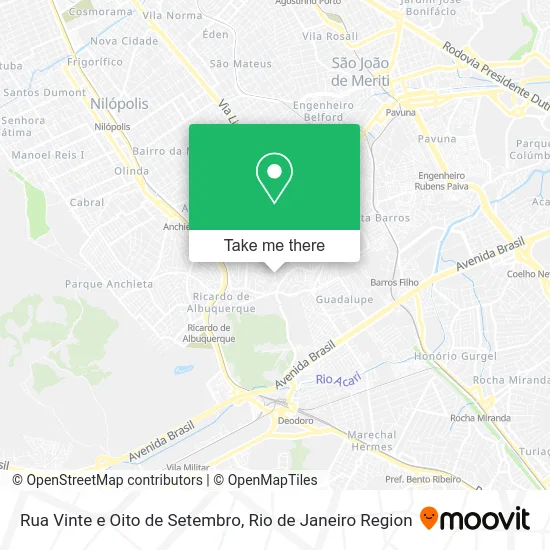 Rua Vinte e Oito de Setembro map