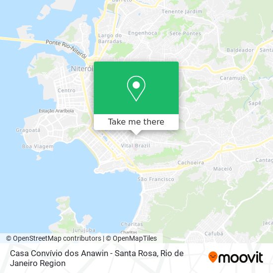 Mapa Casa Convívio dos Anawin - Santa Rosa