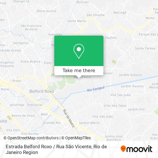 Estrada Belford Roxo / Rua São Vicente map