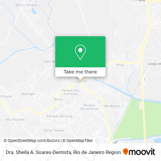 Dra. Sheila A. Soares-Dentista map