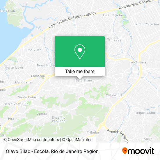 Olavo Bilac - Escola map