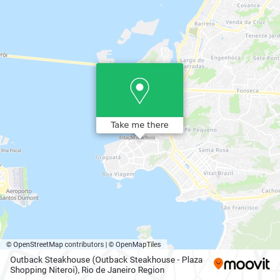 Mapa Outback Steakhouse (Outback Steakhouse - Plaza Shopping Niteroi)