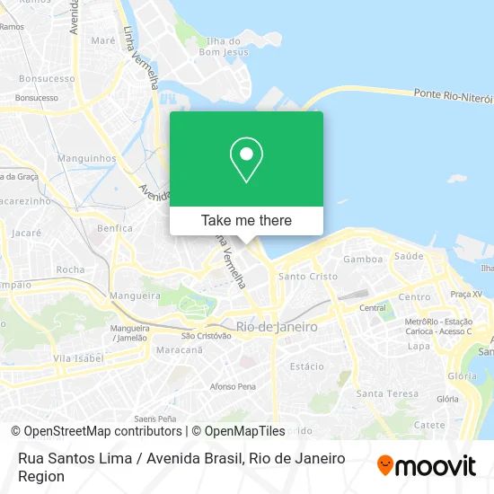 Rua Santos Lima / Avenida Brasil map