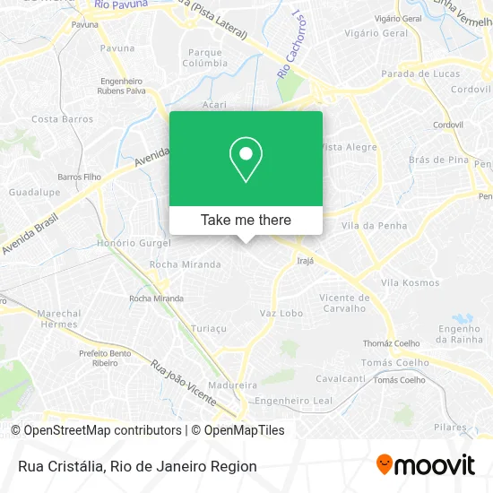 Rua Cristália map