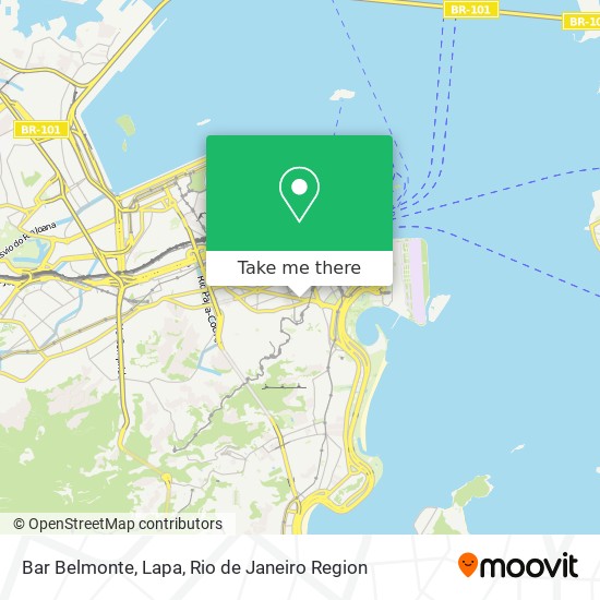 Mapa Bar Belmonte, Lapa